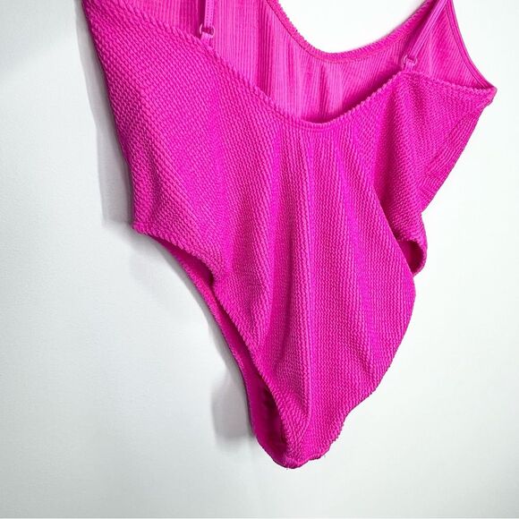NWT Good American Swim Good Always Fits One Piece Hawaiian Pink 5/6 2X-3X - Picture 7 of 11